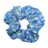 Glow in the Dark Blue Floral Scrunchie
