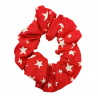 Glow in the Dark Red Star Scrunchie