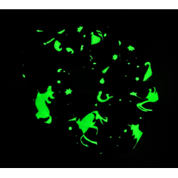 Glow in the Dark - Purple Berry Unicorn Hair Scrunchie