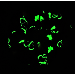 Glow in the Dark Pink Butterfly Scrunchie