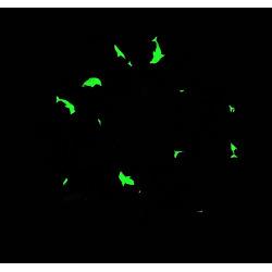 Glow in the Dark Teal Dolphin Scrunchie