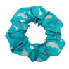 Glow in the Dark Teal Dolphin Scrunchie