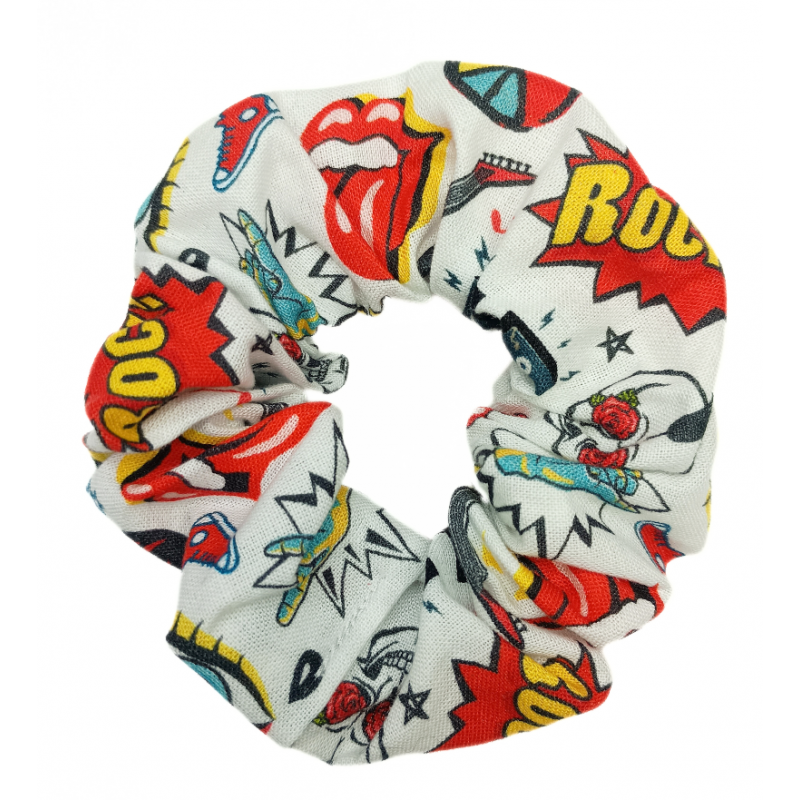 I Love Rock Scrunchie