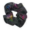 Denim Rainbow Queen Crown Scrunchie