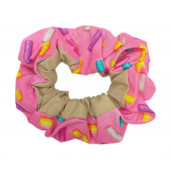 Sprinkles Doughnut Scrunchie