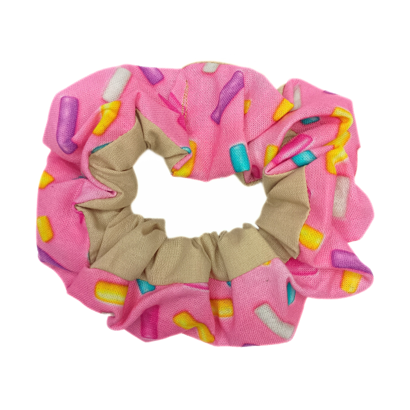 Sprinkles Doughnut Scrunchie