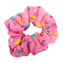 Pink Sprinkles Scrunchie