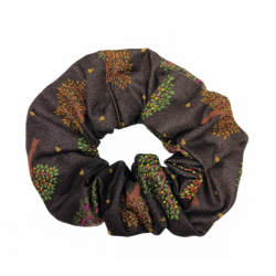 Brown Trees Scrunchie
