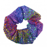 Purple Rainbow Bubble Scrunchie