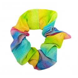 Rainbow Watercolour Scrunchie