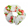 White Strawberry Scrunchie