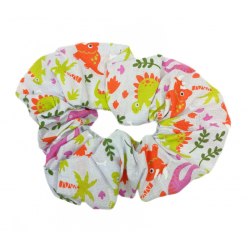 Grey Dinosaur Scrunchie