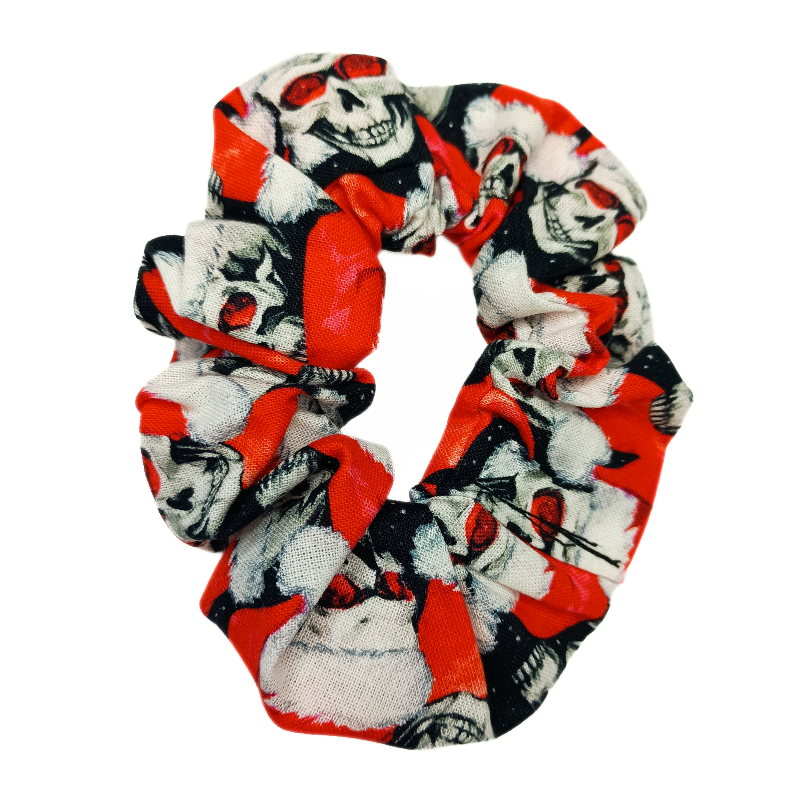 Skulls Christmas Scrunchie