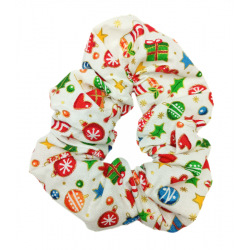 White Christmas Scrunchie