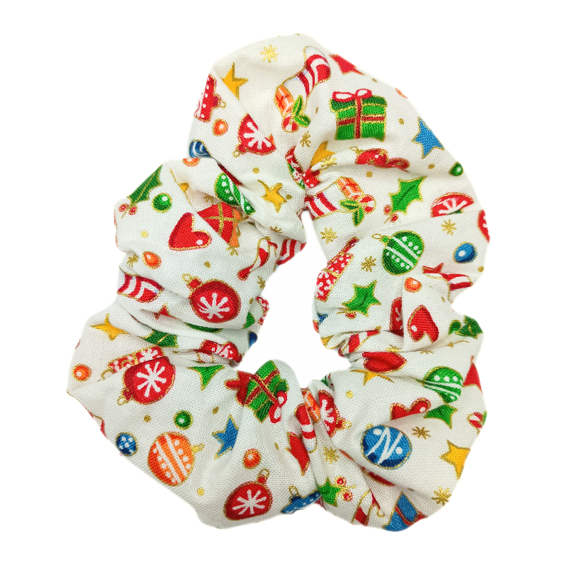 White Christmas Scrunchie