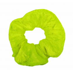 Neon Yellow Velvet Scrunchie