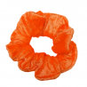 Neon Orange Velvet Scrunchie