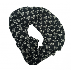 Black Ditsy Skull &...