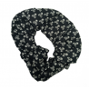 Black Ditsy Skull & Crossbones Scrunchie
