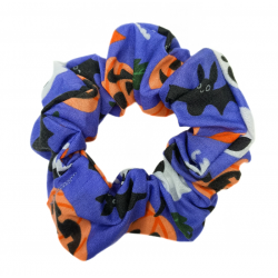 Purple Halloween Scrunchie