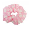Pink Heart Scrunchie