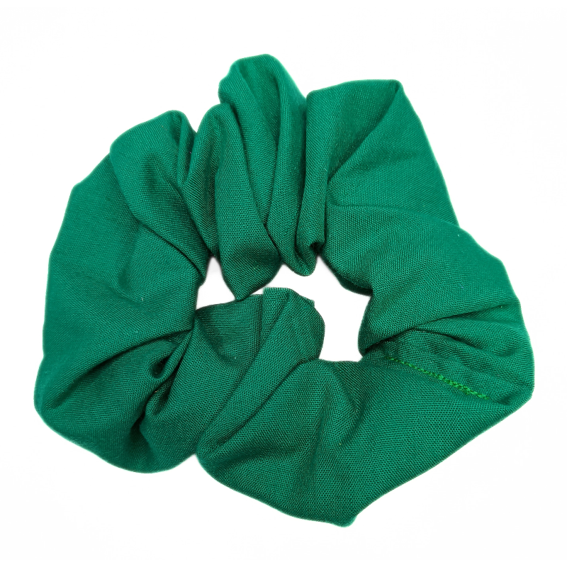 Plain Forest Green Scrunchie