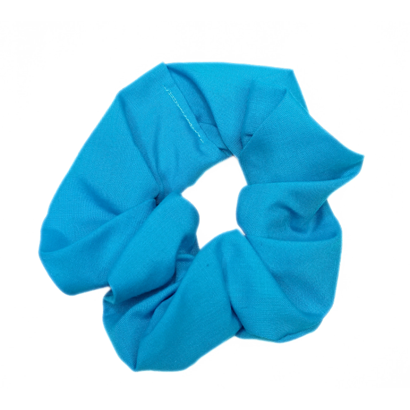Plain Turquoise Scrunchie