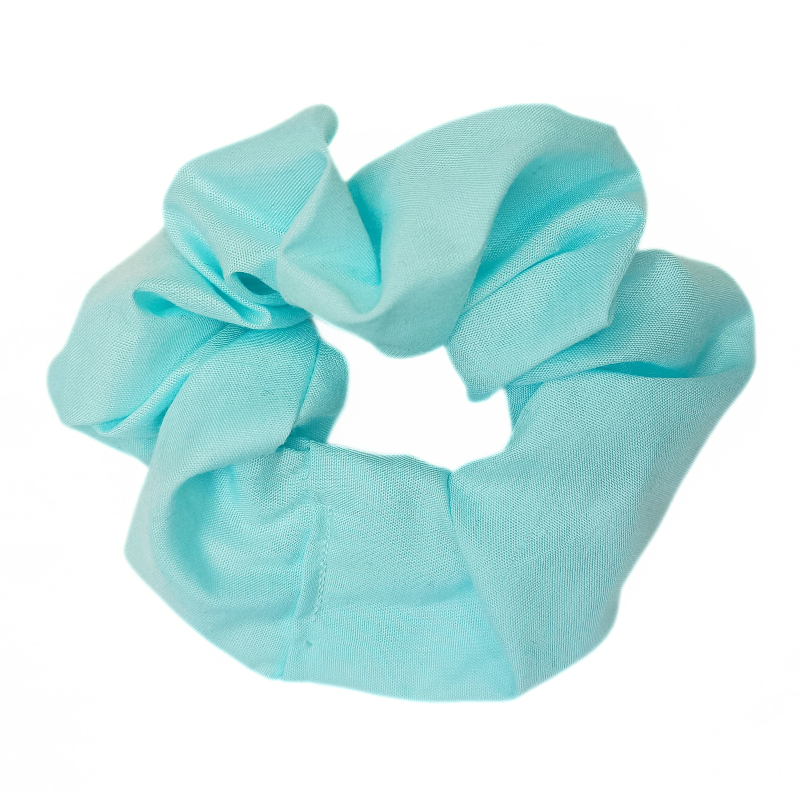 Plain Sky Blue Scrunchie