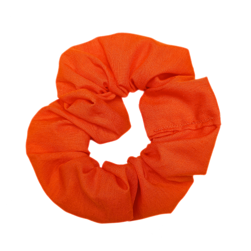 Plain Orange Scrunchie