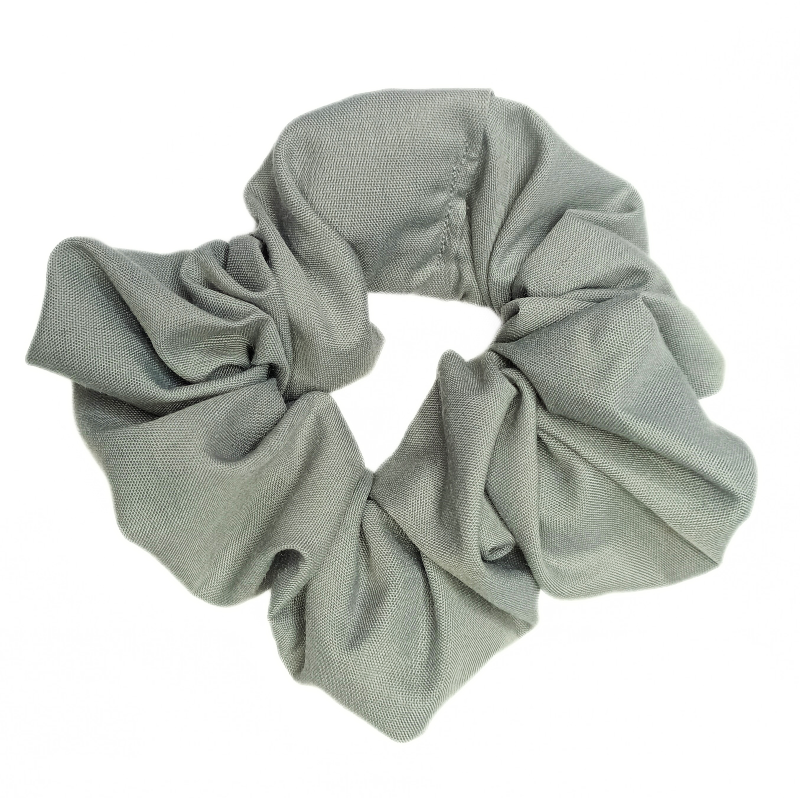 Plain Light Grey Scrunchie