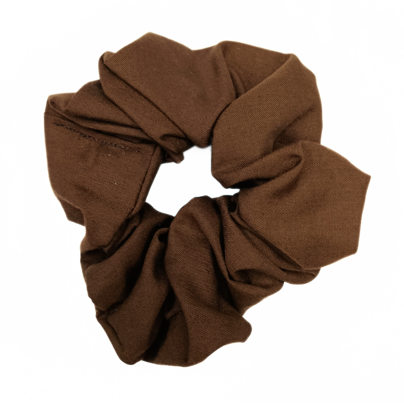 Plain Brown Scrunchie