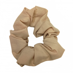 Plain Beige Scrunchie