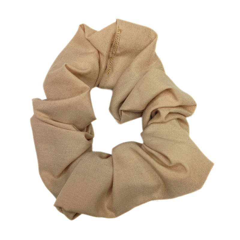 Plain Beige Scrunchie