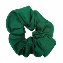 Plain Dark Green Scrunchie