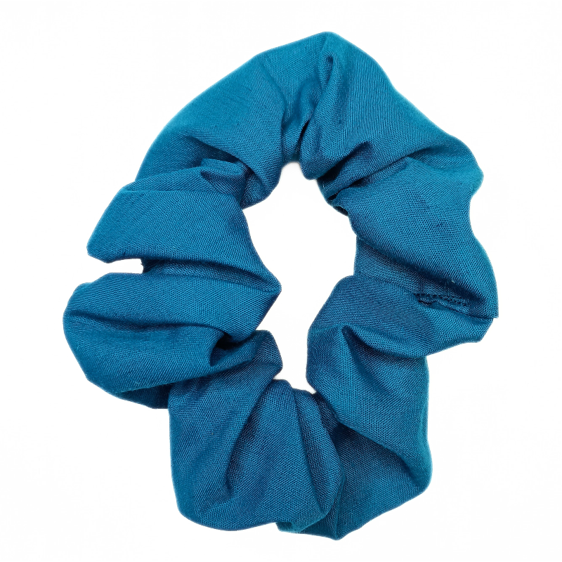 Plain Teal Scrunchie