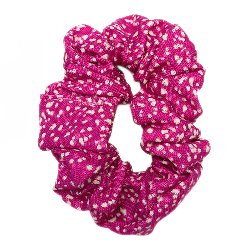 Pink Bioluminescence Glow in the Dark Mini Scrunchie