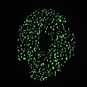 Teal Bioluminescence Glow in the Dark Mini Scrunchie