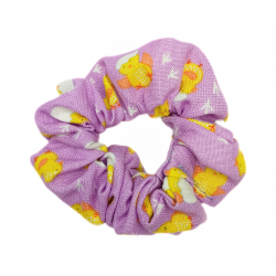 Purple Chicks Mini Scrunchie