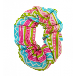 Zig Zag Stripe Mini Scrunchie
