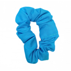 Plain Turquoise Mini Scrunchie