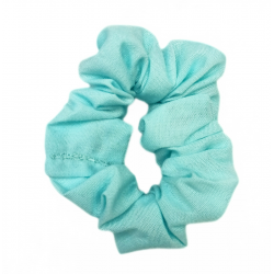 Plain Sky Blue Mini Scrunchie