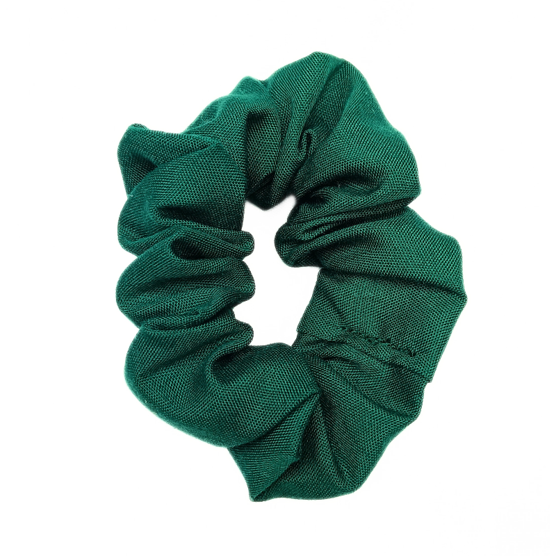 Plain Forest Green Mini Scrunchie