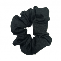 Plain Black Mini Scrunchie