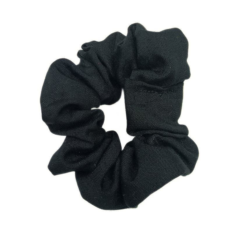 Plain Black Mini Scrunchie