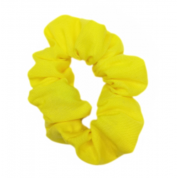 Plain Yellow Mini Scrunchie