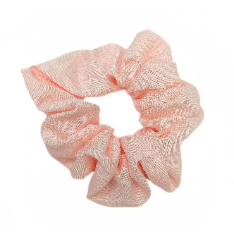 Plain Baby Pink Mini Scrunchie