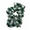 Forest Green Gingham Mini Scrunchie
