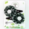 Forest Green Gingham Hair Clips