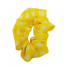 Yellow Gingham Mini Scrunchie