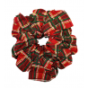 Red and Green Tartan Mega Christmas Scrunchie